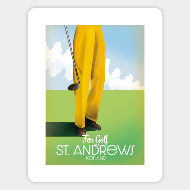 Golf St Andrews Scotland Magnet by nickemporium1
